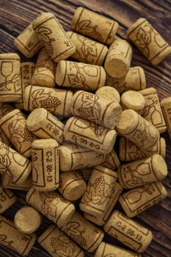 Wine Corks Close Up