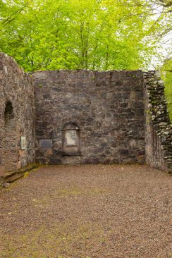 S section of the old Chapel ruins at Dunstaffnage Castle near Oban Scotland