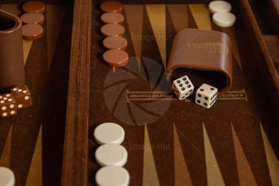 Close Up Of Backgammon Game