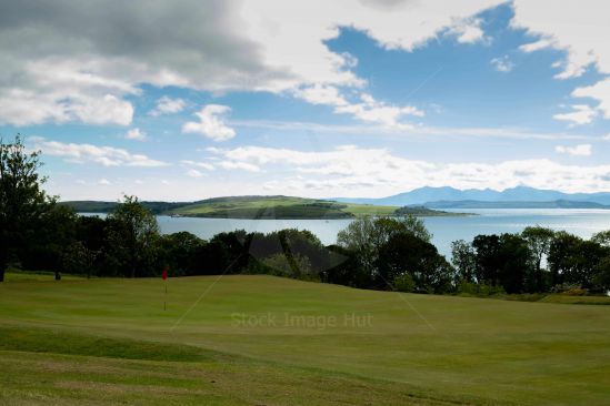 Incredible views from Routenburn golf course located on the west coast of Scotland image