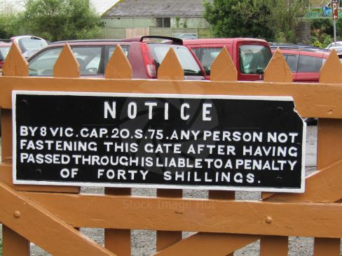 A very old sign from steam railway station