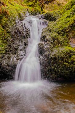 Small waterfall in Scottish glen