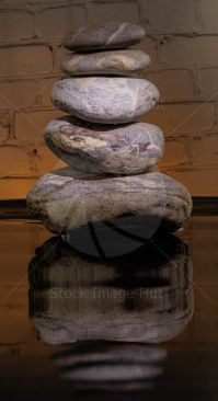 A small pile of stone stacked on top of each other