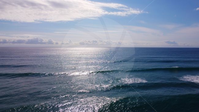 Sunshine on beautiful sea from a drone at surfers paradise, Queensland, Australia image